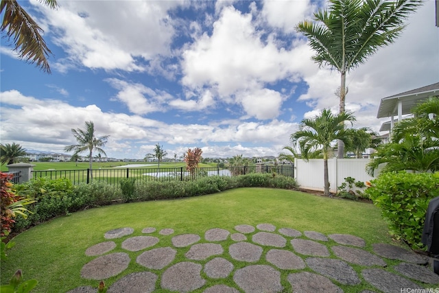 91-1124 Kai Oio St, Ewa Beach, HI 96706 - view of yard with a water view