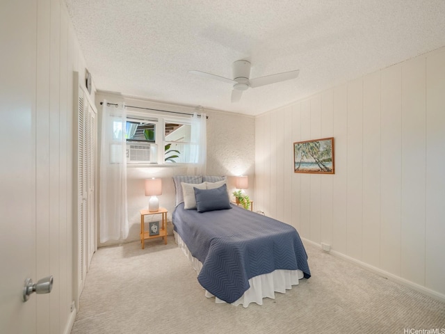 1257 Maleko St, Kailua, HI 96734 - bedroom with a textured ceiling, carpet floors, a ceiling fan, and baseboards