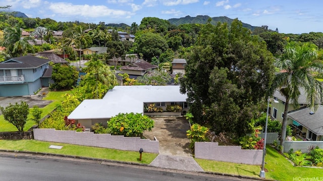 1257 Maleko St, Kailua, HI 96734 - aerial view of residential area with mountains