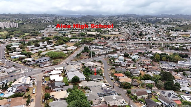 99-060 Nalopaka Pl, Aiea, HI 96701 - aerial view of property's location with a mountainous background and nearby suburban area