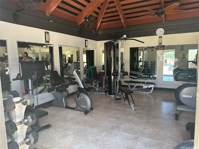 500 Lunalilo Home Rd Unit 22C, Honolulu, HI 96825 - gym featuring a ceiling fan