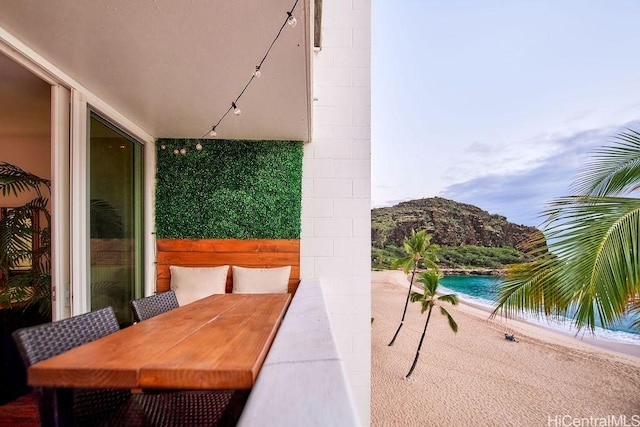 84-965 Farrington Hwy Unit A502, Waianae, HI 96792 - view of patio / terrace with a mountain view and outdoor dining area