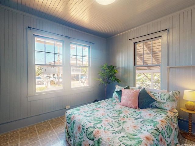 3140 Paliuli St, Honolulu, HI 96816 - bedroom with wooden walls and crown molding