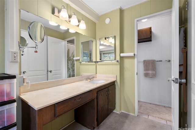 98-042 Puaalii Way, Aiea, HI 96701 - bathroom featuring ornamental molding and vanity