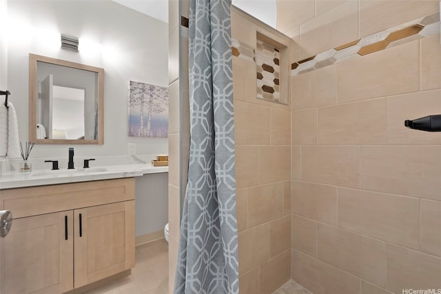 1210 Hooli Cir, Pearl City, HI 96782 - bathroom with vanity, tiled shower, and toilet
