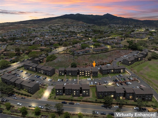 92-1132 Panana St Unit 130, Kapolei, HI 96707 - aerial view at dusk of a mountain view