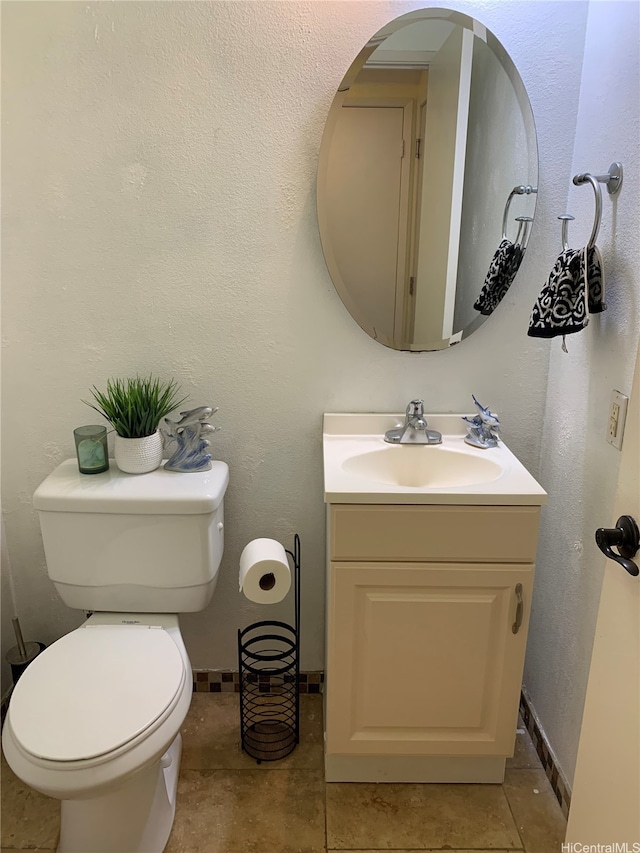 91-1020 Lahi St, Kapolei, HI 96707 - half bathroom with vanity and tile patterned flooring