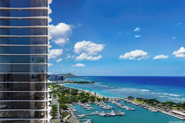 928 Ala Moana Blvd Unit 2711, Honolulu, HI 96814 - water view with a marina