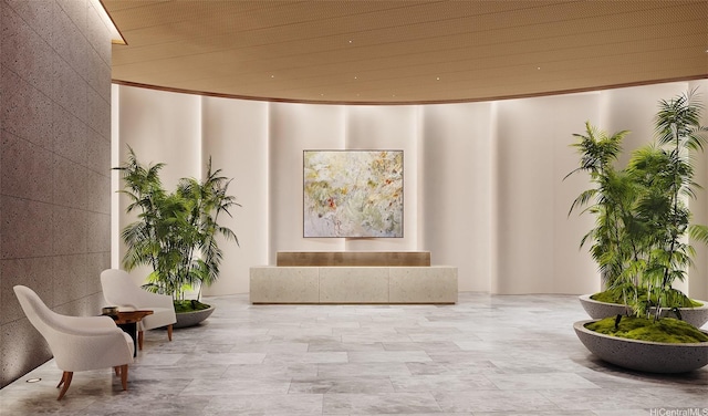 928 Ala Moana Blvd Unit 2711, Honolulu, HI 96814 - common area with wood ceiling