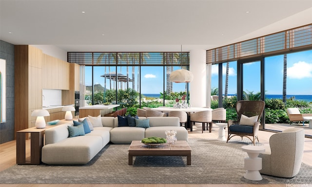 928 Ala Moana Blvd Unit 2711, Honolulu, HI 96814 - community lobby featuring a water view