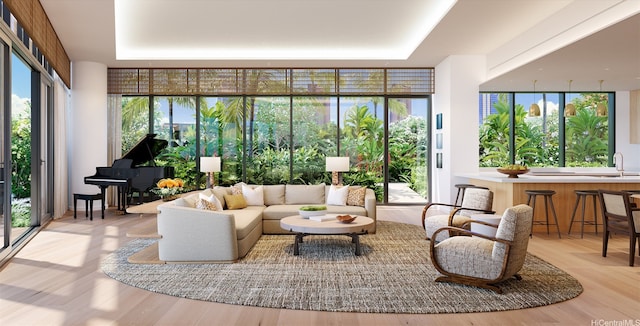 928 Ala Moana Blvd Unit 2711, Honolulu, HI 96814 - community lobby featuring floor to ceiling windows and a sink
