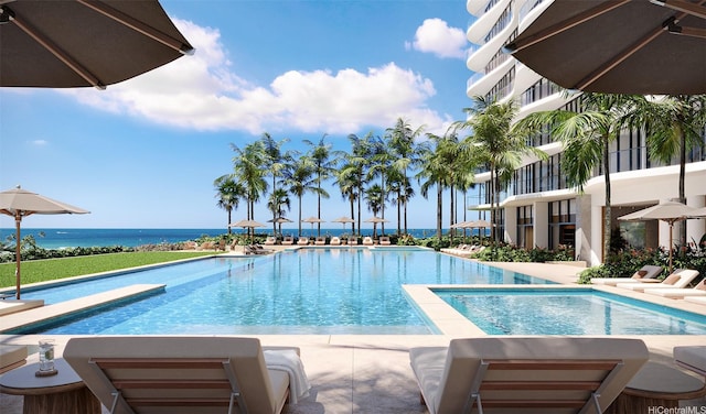 928 Ala Moana Blvd Unit 2711, Honolulu, HI 96814 - view of swimming pool