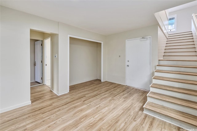 2017 Liliha St, Honolulu, HI 96817 - interior space featuring wood finished floors, stairway, and baseboards