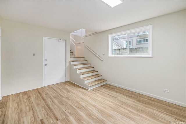 2017 Liliha St, Honolulu, HI 96817 - foyer with wood finished floors, stairs, and baseboards