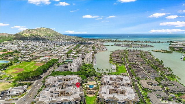 520 Lunalilo Home Rd Unit 7217, Honolulu, HI 96825 - aerial view of property's location featuring a water and mountain view and nearby suburban area