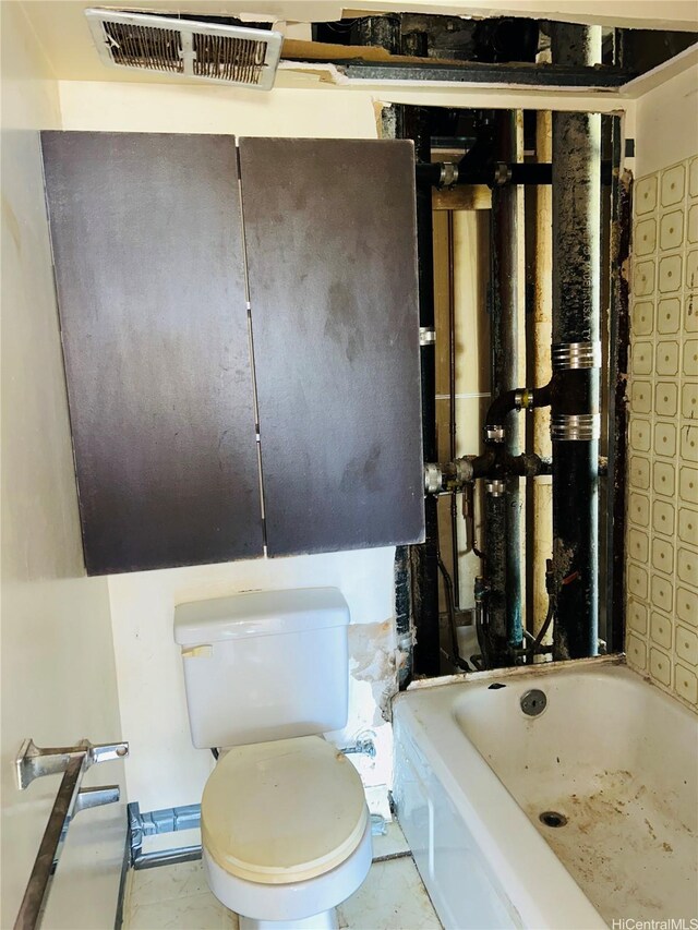 2421 Tusitala St Unit 2201, Honolulu, HI 96815 - bathroom featuring toilet and a bath