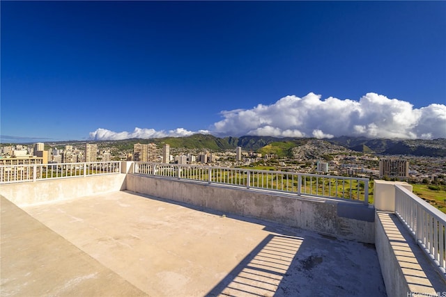 2421 Tusitala St Unit 2201, Honolulu, HI 96815 - view of patio with a mountain view