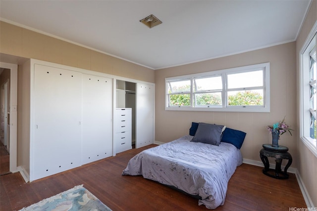 3726 Manini Way, Honolulu, HI 96816 - bedroom with wood finished floors, ornamental molding, and baseboards