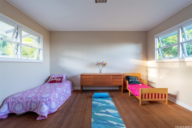 3726 Manini Way, Honolulu, HI 96816 - bedroom featuring dark wood finished floors and baseboards