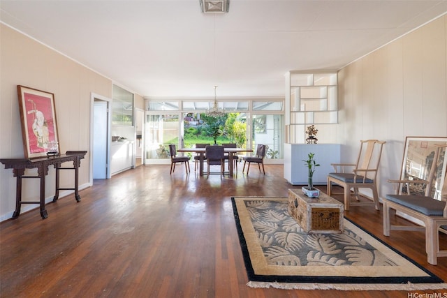 3726 Manini Way, Honolulu, HI 96816 - living room with wood finished floors