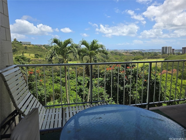 view of balcony