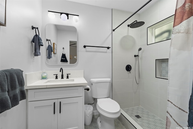 54-100 Kamehameha Hwy, Hauula, HI 96717 - full bathroom featuring toilet, a tile shower, and vanity