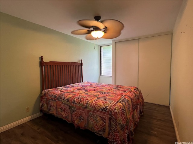 84-754 Ala Mahiku St Unit 1145C, Waianae, HI 96792 - bedroom with wood finished floors, baseboards, and ceiling fan