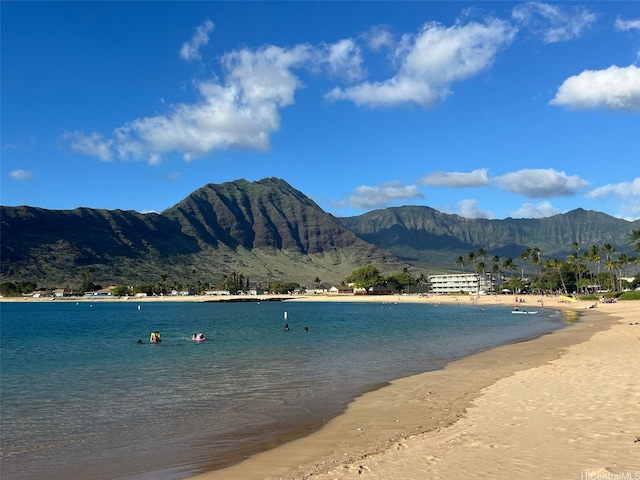 84-754 Ala Mahiku St Unit 1145C, Waianae, HI 96792 - water view with a mountain backdrop and local beach