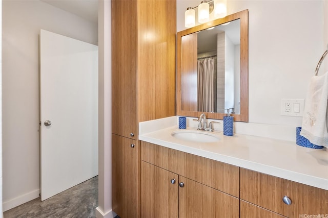 440 Akoakoa Pl, Kailua, HI 96734 - bathroom featuring vanity and concrete floors