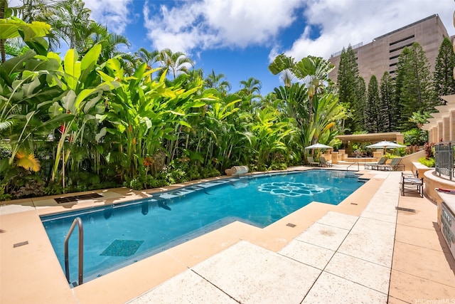 1740 S Beretania St Unit 10, Honolulu, HI 96826 - outdoor pool featuring a patio