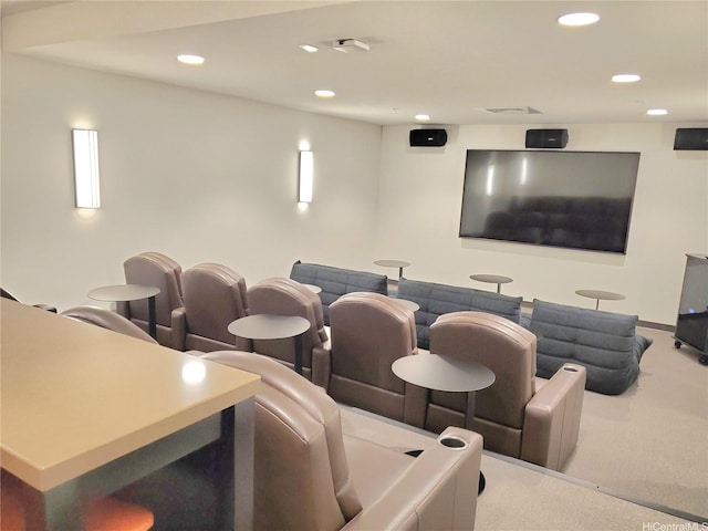 988 Halekauwila St Unit 1801, Honolulu, HI 96814 - home theater featuring recessed lighting and carpet flooring
