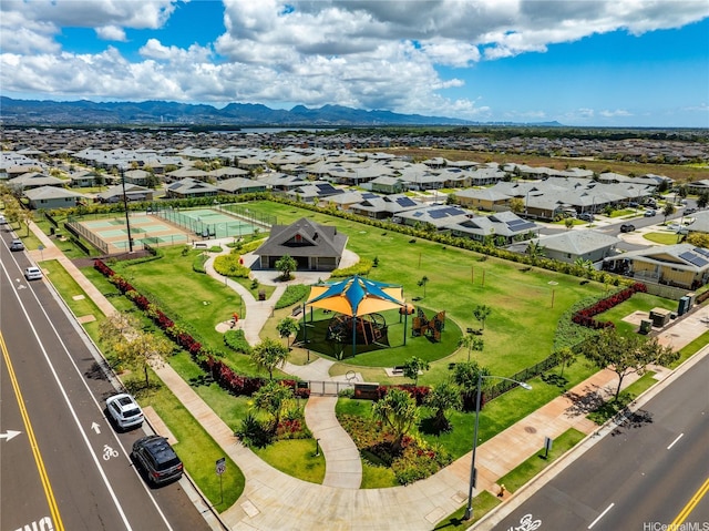 91-1669 Mee St, Ewa Beach, HI 96706 - aerial view of residential area featuring a mountainous background