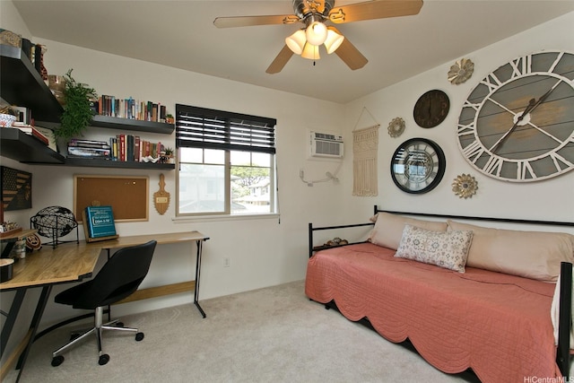 91-1175 Kaiau Ave Unit 903, Kapolei, HI 96707 - carpeted bedroom featuring a wall mounted AC and an office area