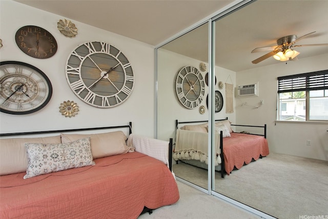 91-1175 Kaiau Ave Unit 903, Kapolei, HI 96707 - bedroom featuring carpet floors, a closet, and a wall unit AC