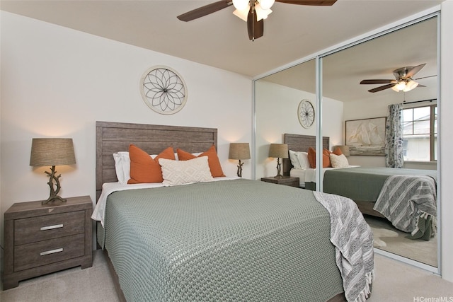 91-1175 Kaiau Ave Unit 903, Kapolei, HI 96707 - carpeted bedroom featuring a ceiling fan and a closet