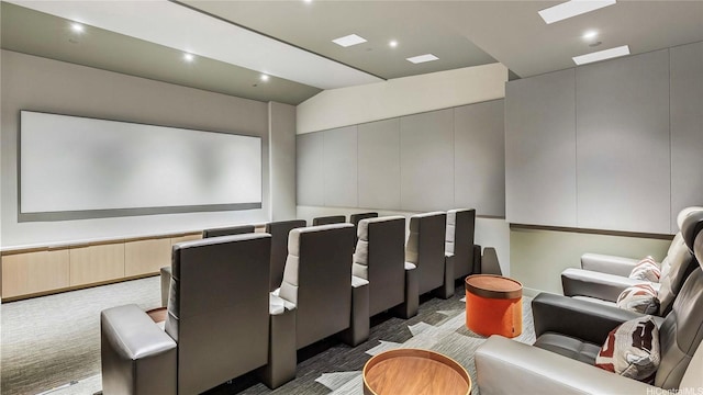 1001 Queen St Unit 2605, Honolulu, HI 96814 - carpeted home theater with lofted ceiling and recessed lighting