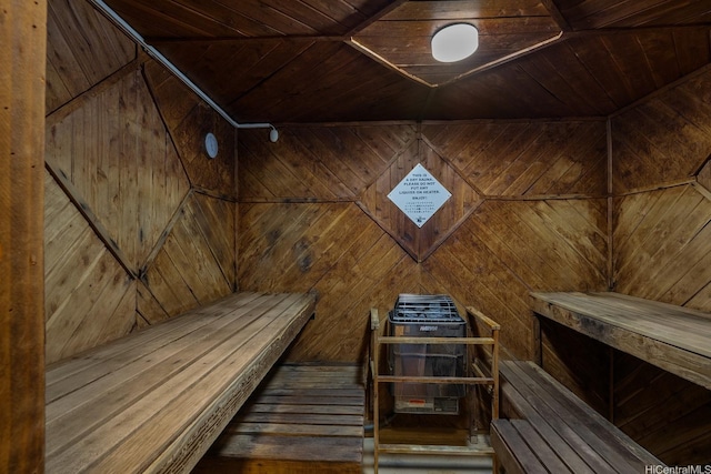2140 Kuhio Ave Unit 1808, Honolulu, HI 96815 - sauna featuring wooden ceiling and wooden walls