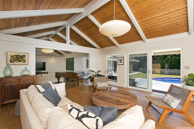 759 Elepaio St, Honolulu, HI 96816 - living room with wood ceiling and wood finished floors