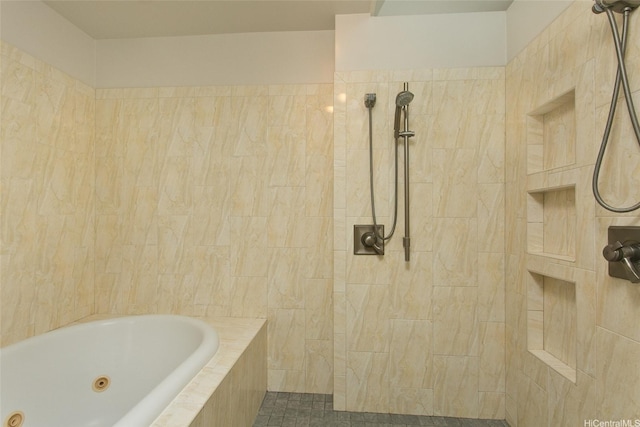 759 Elepaio St, Honolulu, HI 96816 - bathroom with a tub with jets and tiled shower