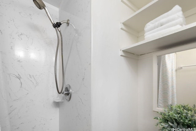 2488 Kapiolani Blvd Unit 203, Honolulu, HI 96826 - bathroom view of a marble finish shower