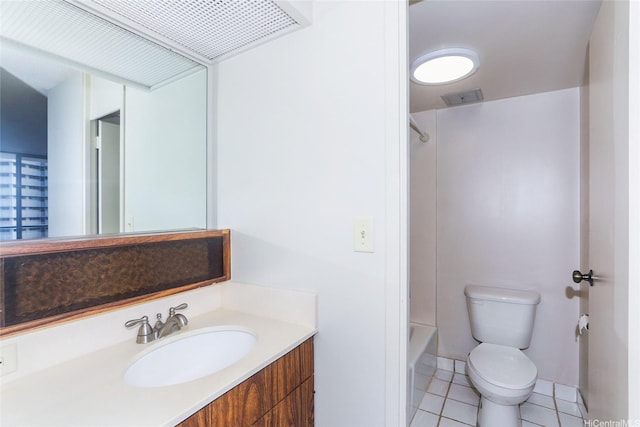 1717 Mott Smith Dr Unit 707, Honolulu, HI 96822 - bathroom with tile patterned floors, vanity, and bathtub / shower combination
