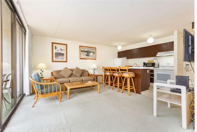 201 Ohua Ave Unit 1012Tower-I, Honolulu, HI 96815 - living area with light colored carpet