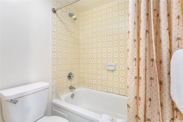 201 Ohua Ave Unit 1012Tower-I, Honolulu, HI 96815 - full bathroom with toilet and shower / bath combo with shower curtain