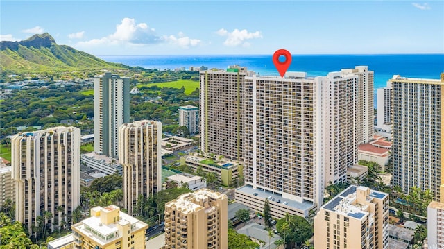201 Ohua Ave Unit 1012Tower-I, Honolulu, HI 96815 - bird's eye view of a nearby body of water