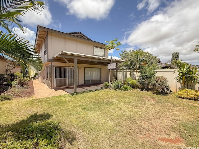 94-1036 Leomana Pl, Waipahu, HI 96797 - rear view of property with a patio area