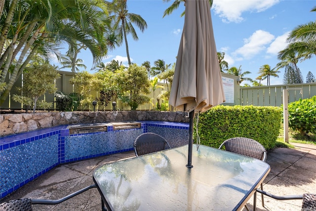 57-91 Lalo Kuilima Pl Unit 5/47, Kahuku, HI 96731 - view of swimming pool with outdoor dining area and a patio