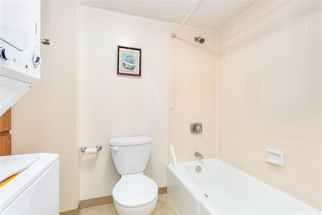 98-402 Koauka Loop Unit 1503, Aiea, HI 96701 - full bath featuring vanity, toilet, baseboards, stacked washer / dryer, and  shower combination