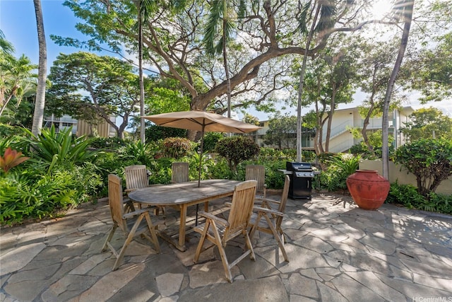 3030 Pualei Cir Unit 311, Honolulu, HI 96815 - view of patio featuring outdoor dining space and grilling area