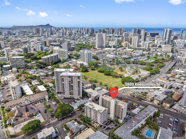 1620 Keeaumoku St Unit 506, Honolulu, HI 96822 - aerial view of property's location featuring nearby urban area and a nearby body of water