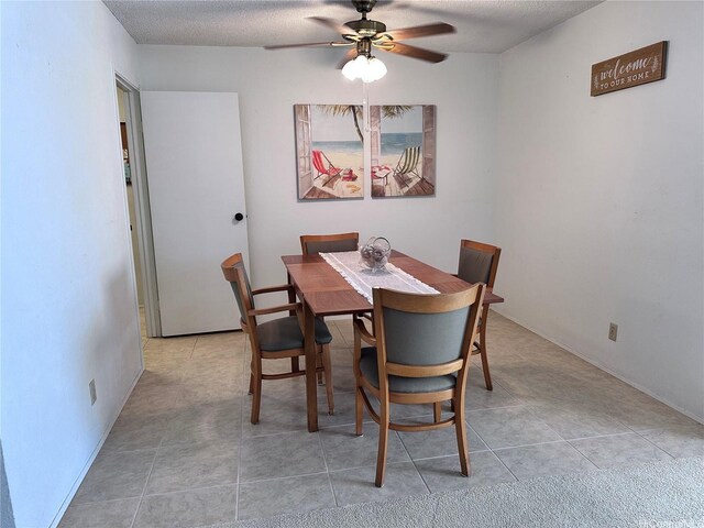 94-070 Akualele Pl, Mililani, HI 96789 - dining room featuring ceiling fan and a textured ceiling